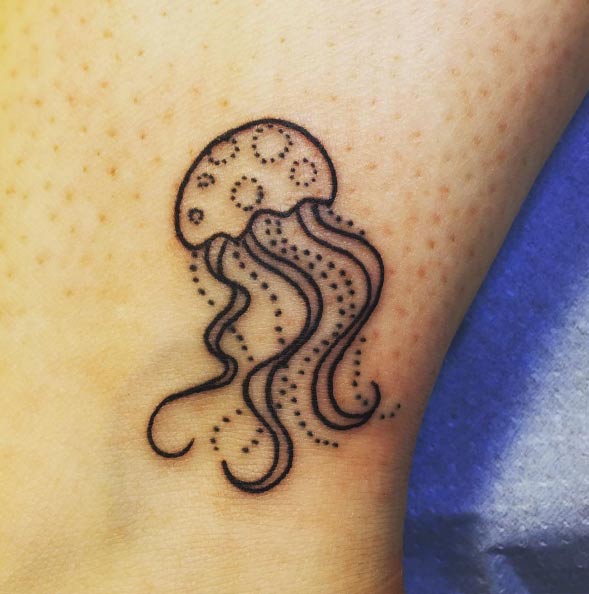 530+ Free Tattoo Jellyfish Simple Idea Tattoo