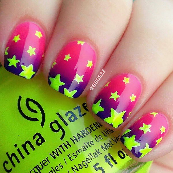 40 Beautiful Star Nail Art Designs And Ideas For 2019 - Gravetics