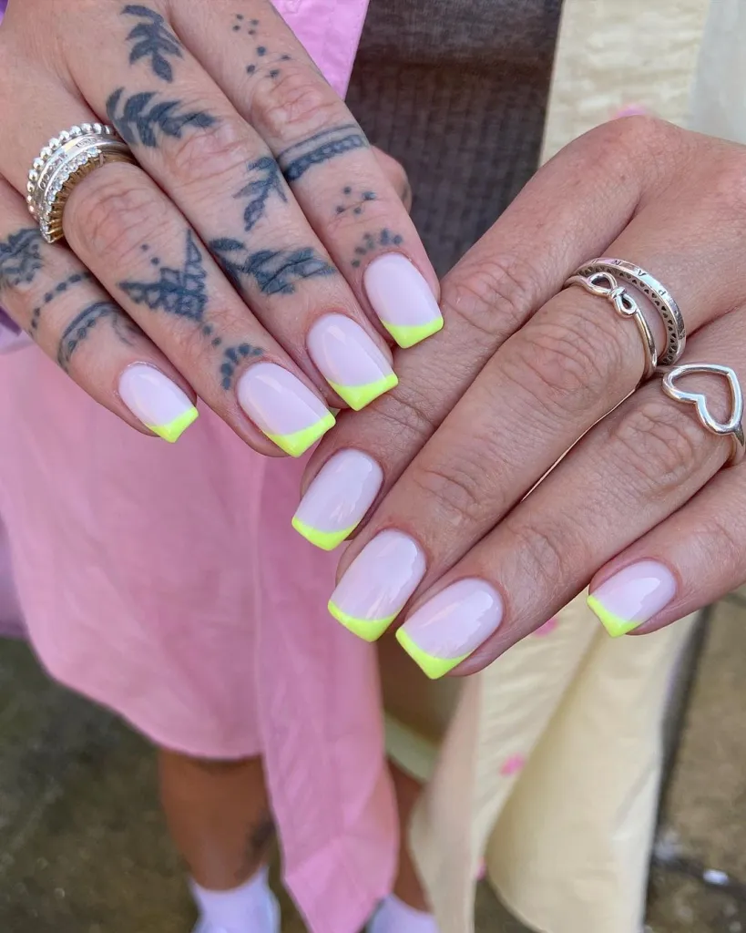 Neon Green Tips