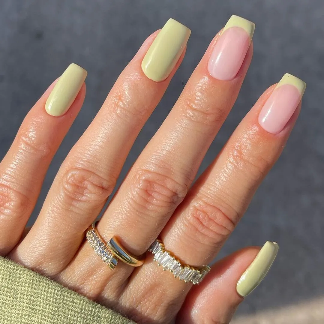 Olive Green Nails for Spring