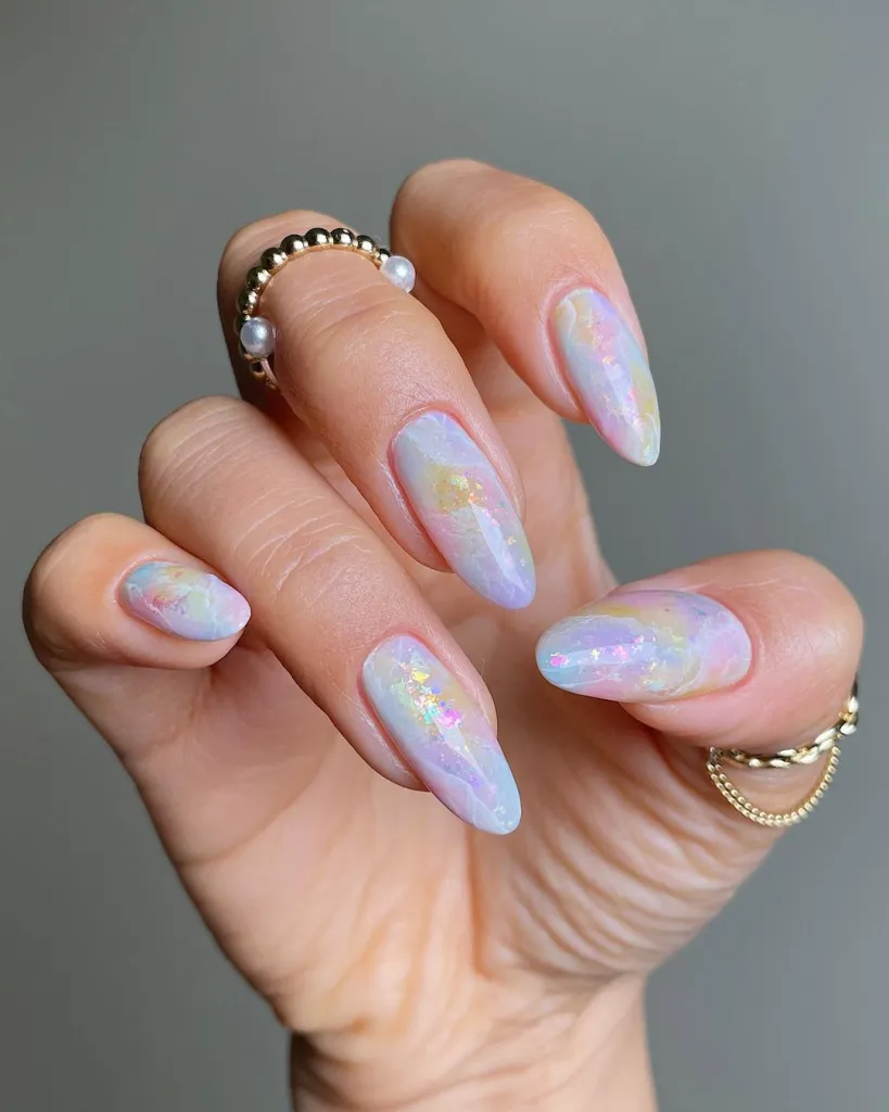 Pastel Galaxy Nails