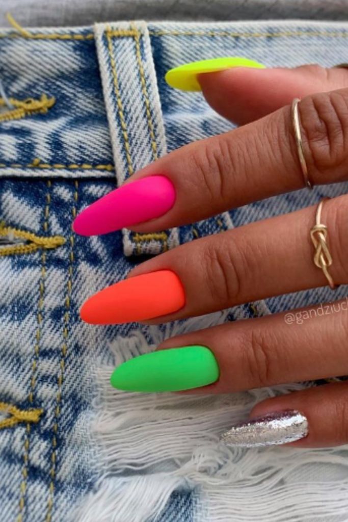 Colorful Summer Beach Nails