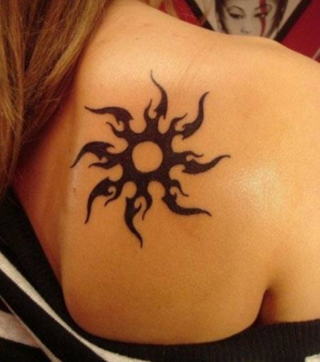 Eyecatching Maori Tribal Sun Tattoos