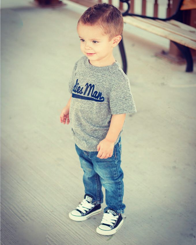 baby boy wearing converse
