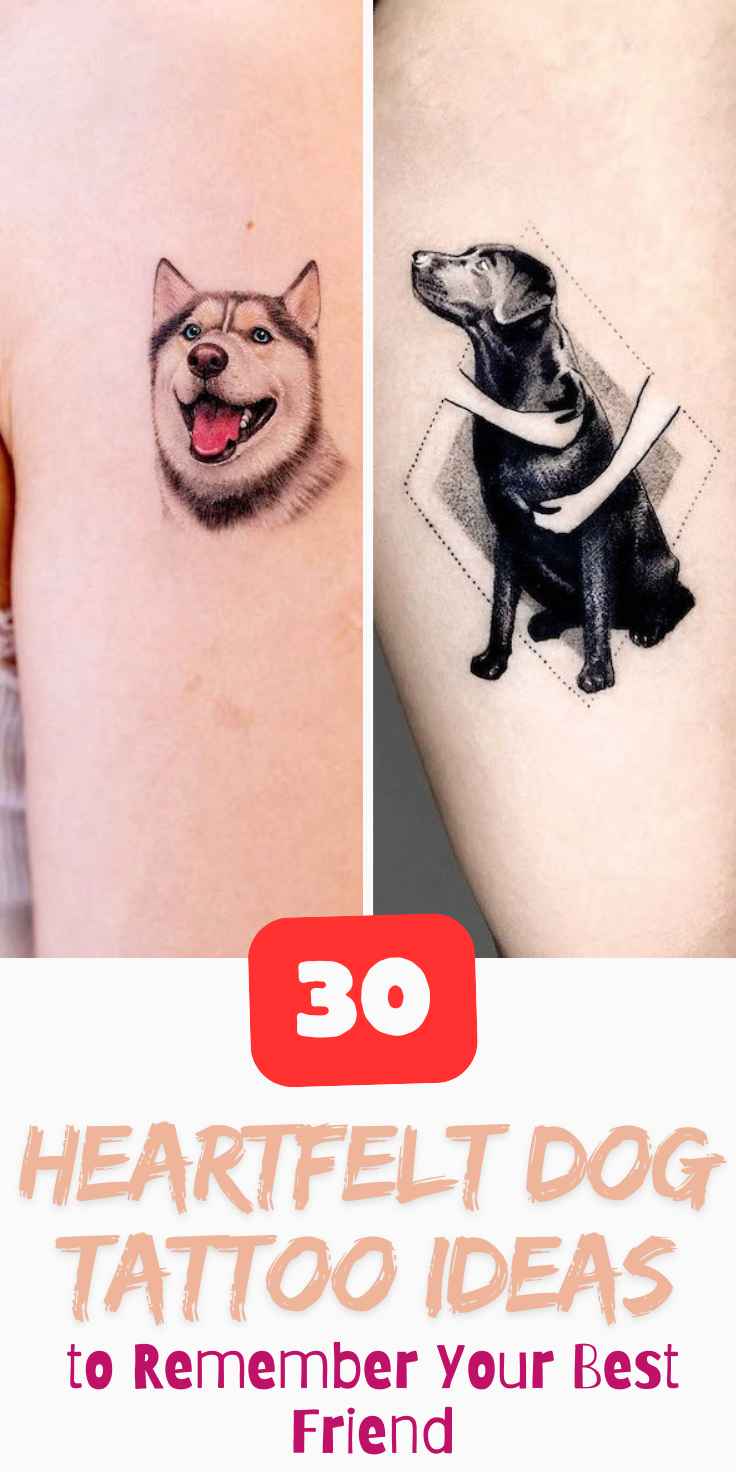 Heartfelt Dog Tattoo Ideas