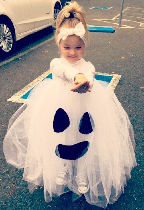 DIY toddler Halloween ghost costume