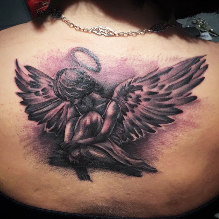 50 Amazing Angel Tattoo Designs That Come With Powerful ...