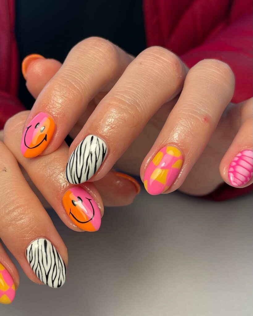 Bright Neon Nail Designs for Summer