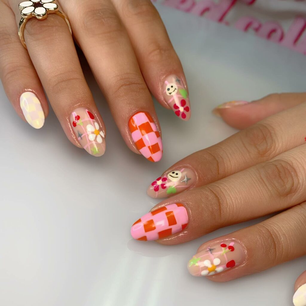 Playful Summer Nail Art Design