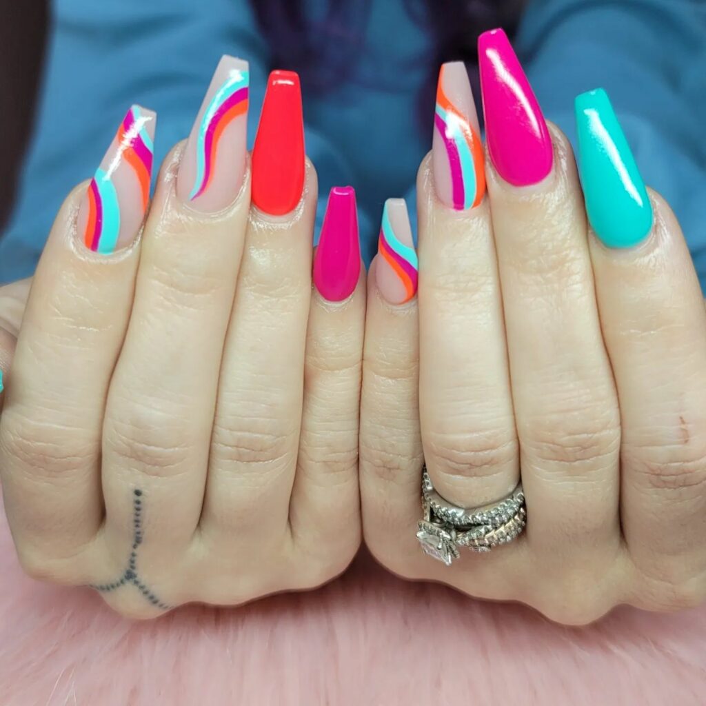 Bold and Bright Summer Nails