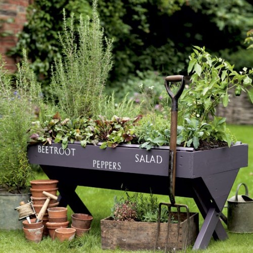 DIY Wooden Raised Bed with a Personal Touch 