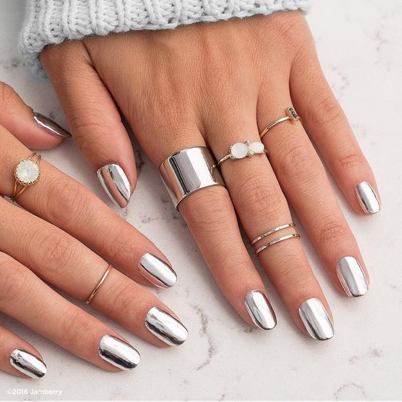 34 Amazing Chrome Nails Trends That Suit All