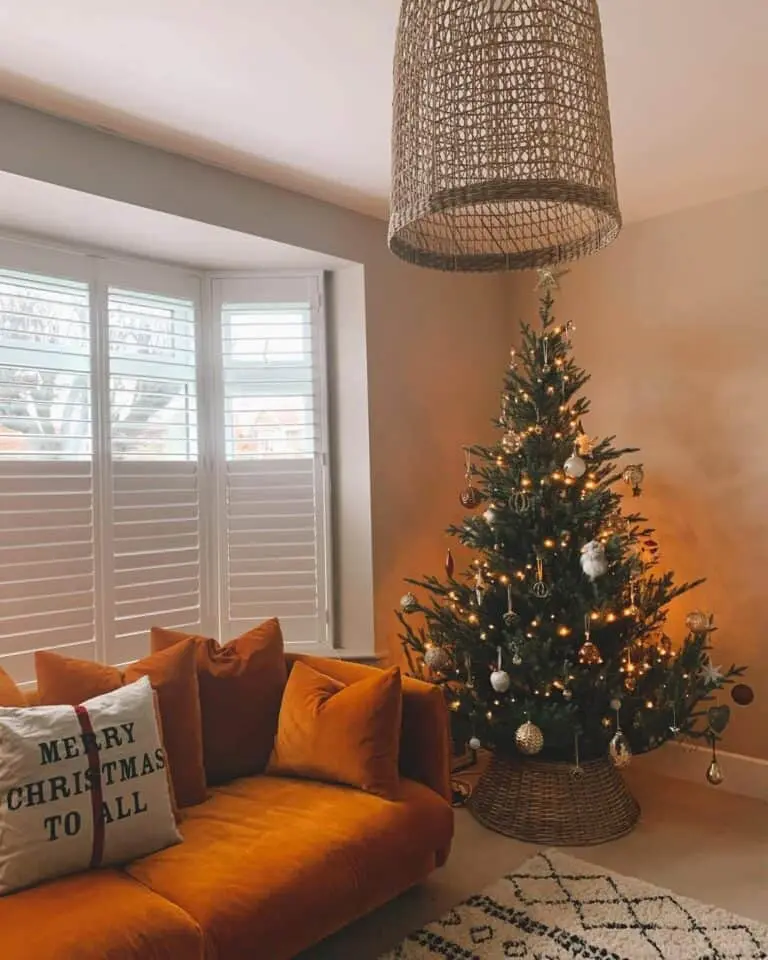 Englemans Spruce With Boho Christmas Décor