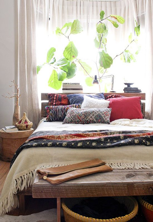 Bohemian Tribal-Inspired Bedroom with Cozy Vibes