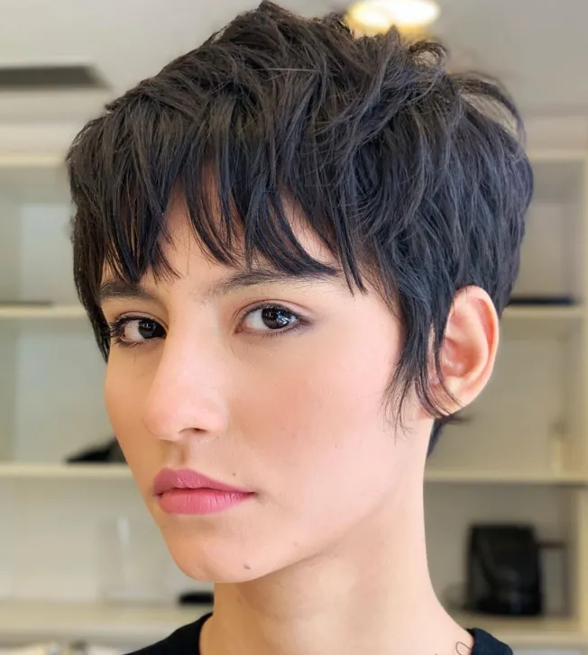 Messy Pixie with Wispy Bangs