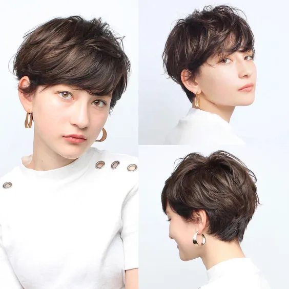 Layered Pixie with Side-Swept Bangs