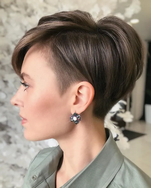 Sophisticated Rounded Pixie for Fine Hair