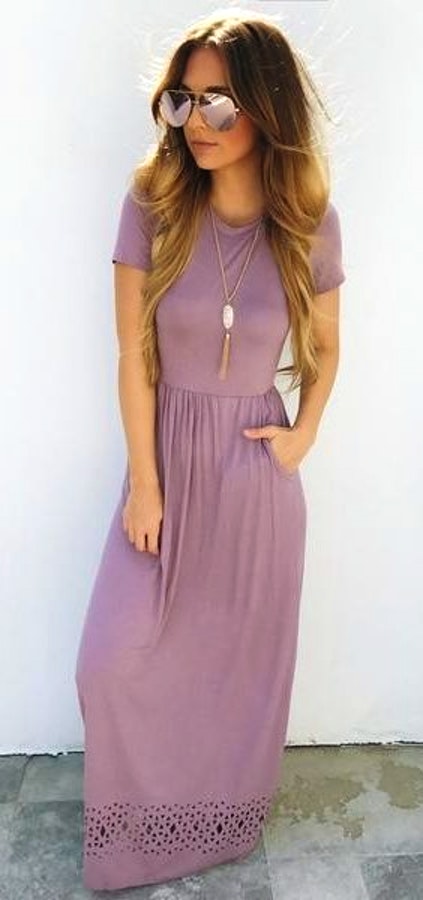 Purple Maxi Dress