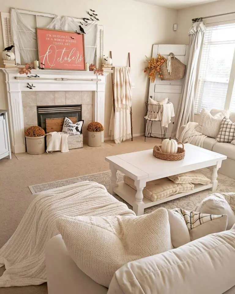 Autumn Hygge Living Room Décor