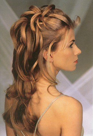 Beautiful prom hairstyle for long hair