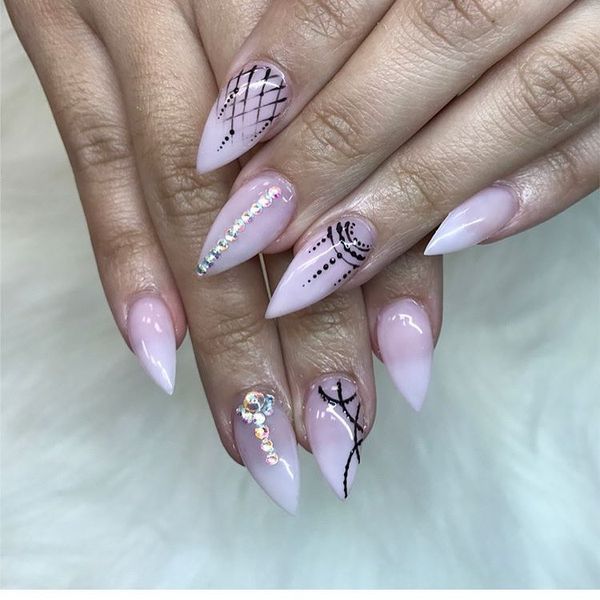 50+ Creative Stiletto Nails Designs To Try Gravetics