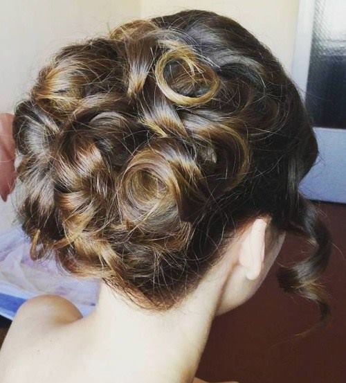 Curly Updo prom hairstyle