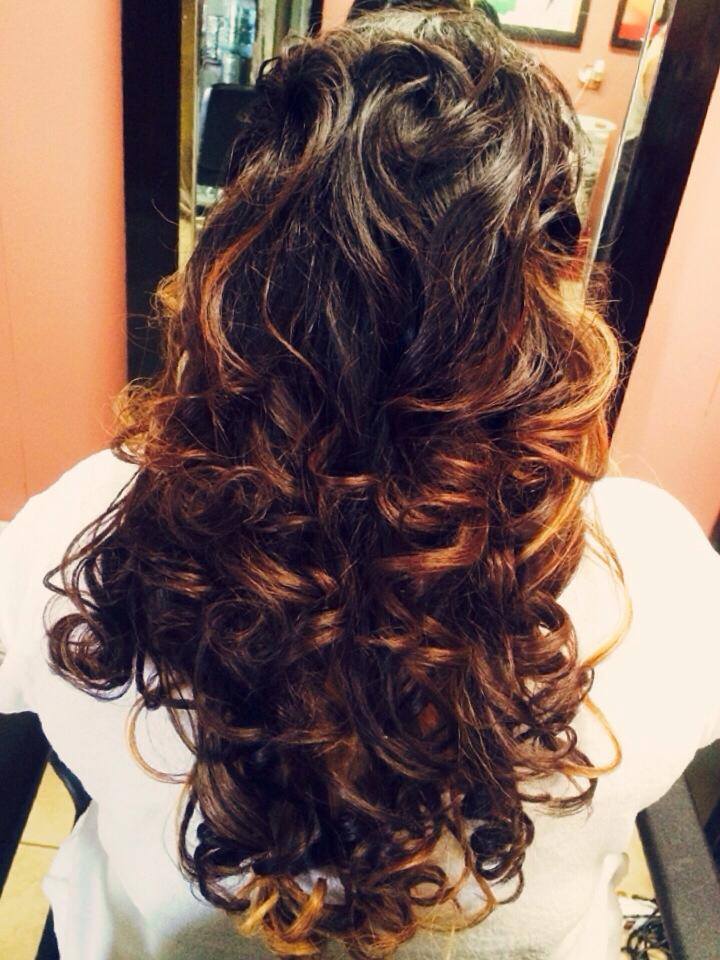 Curly half updo prom hairstyles