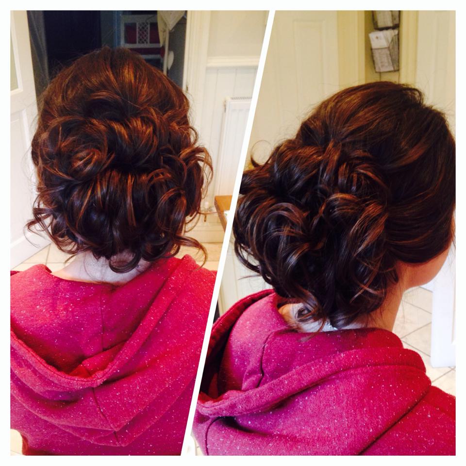 big curly updo perfect for prom