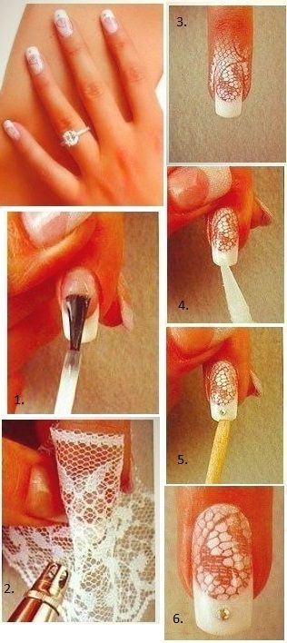 lace nail design