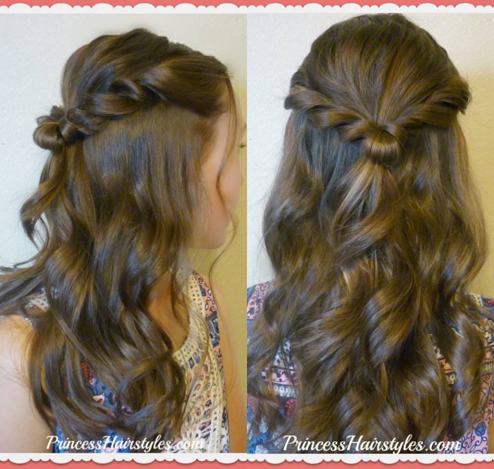 romantic twist half up Prom hairstyle