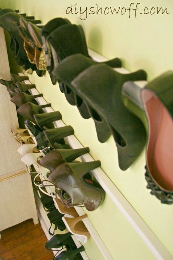 Crown Molding Shoe Holders Smart Organizing Ideas