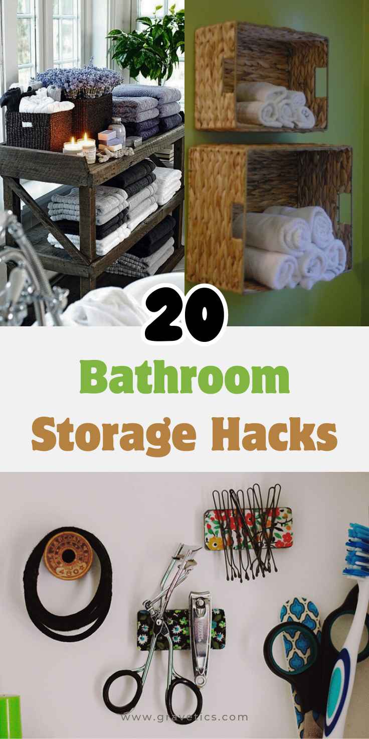 Bathroom Storage Hacks