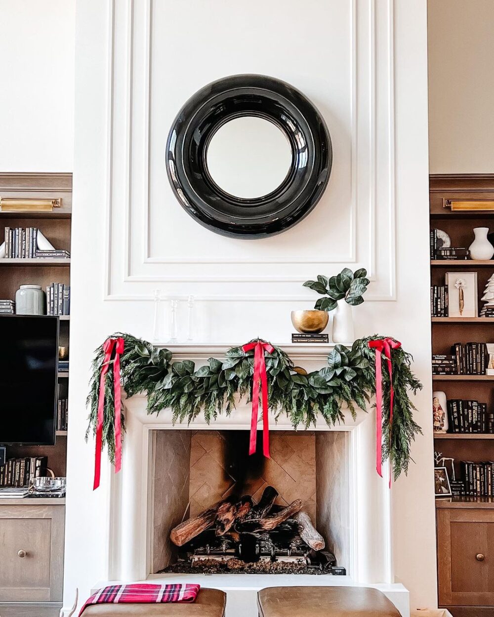 Classy Christmas Mantel