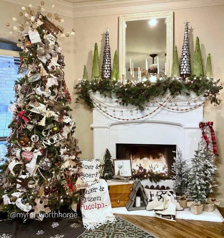 Deck the Halls Living Room Décor