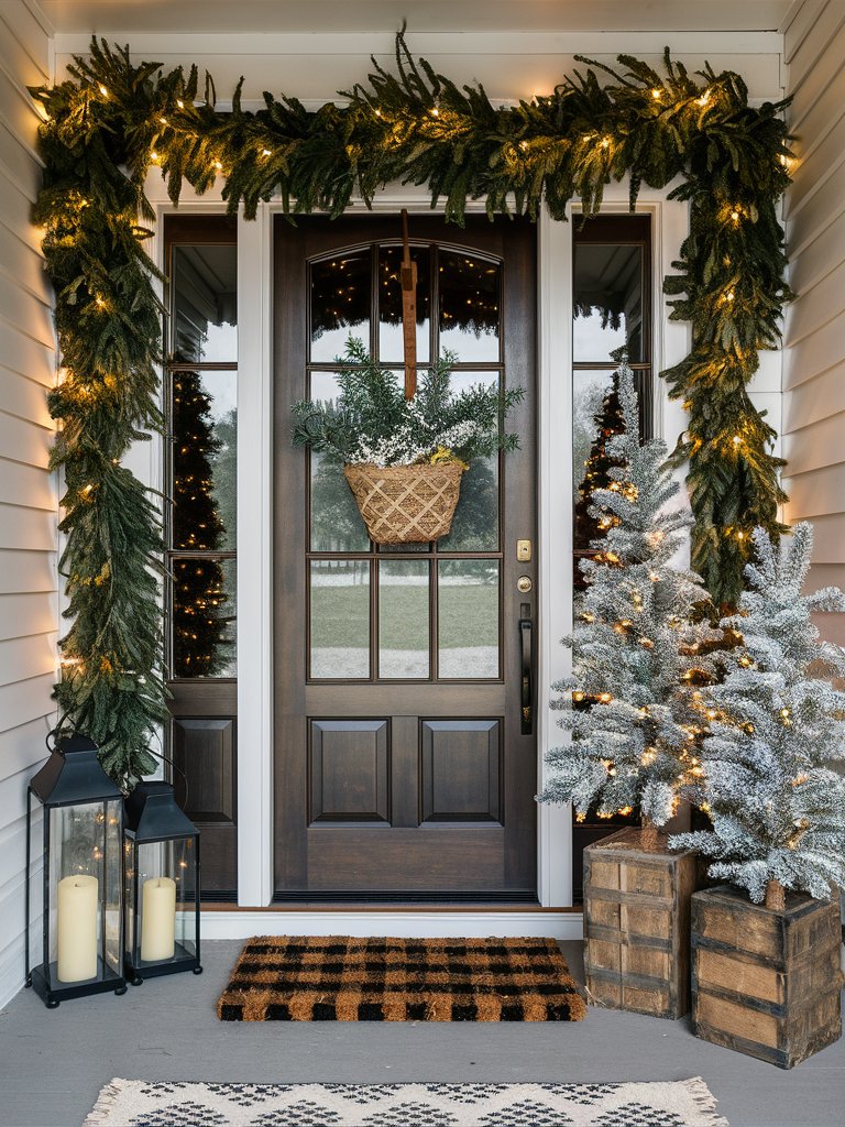 Enchanting Christmas Doorway Display