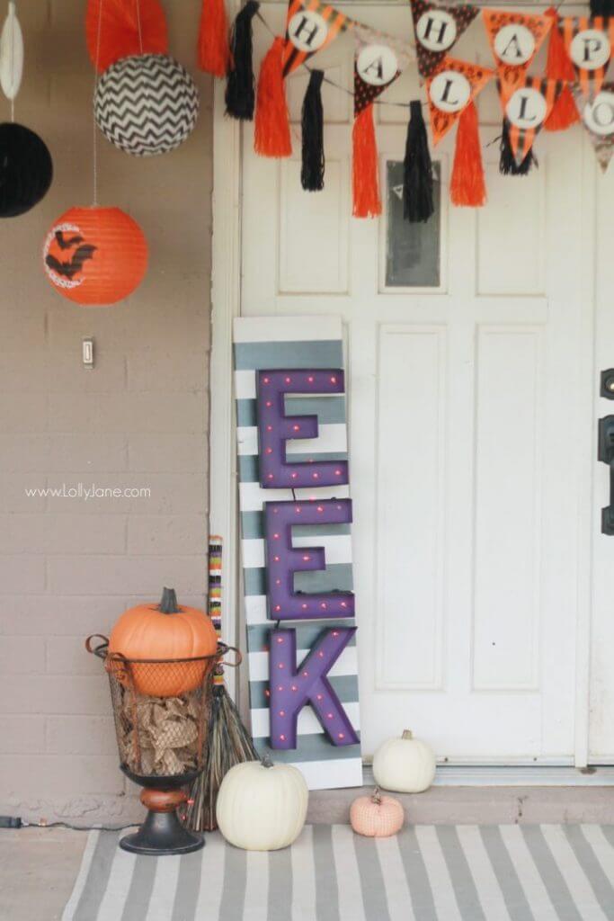 Halloween DIY: Spookify Your Front Door! — ECLetters
