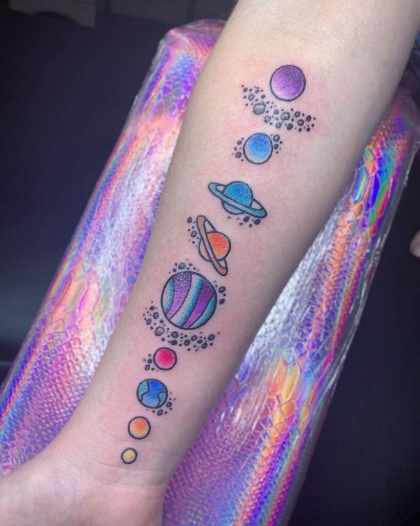 Solar System Tattoo Space Design
