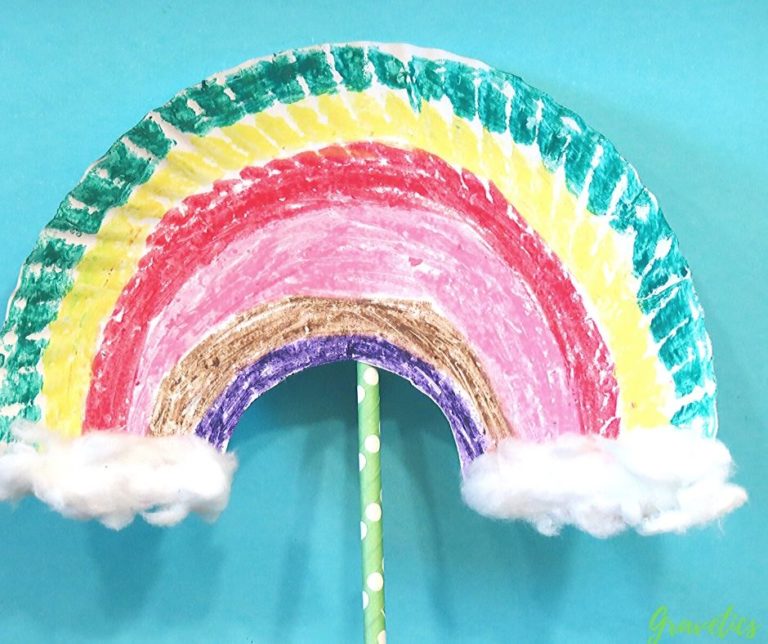 Paper Plate Rainbow Craft - Easy Craft for Kids