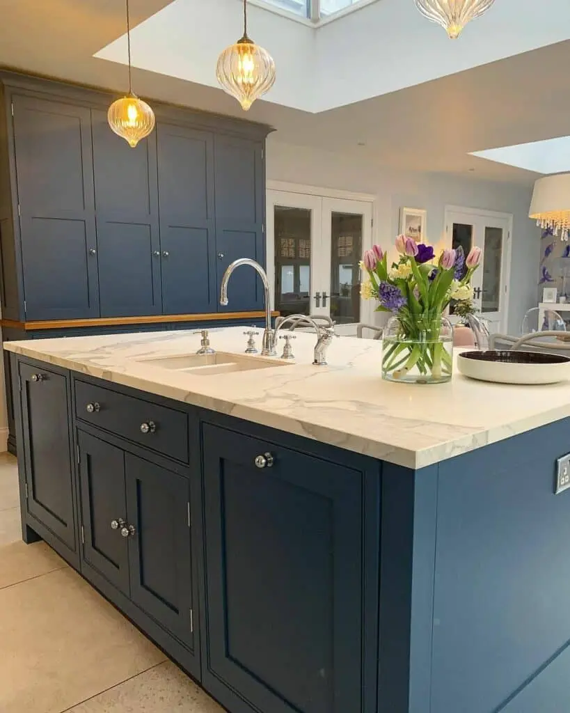 Timeless Blue Cabinetry