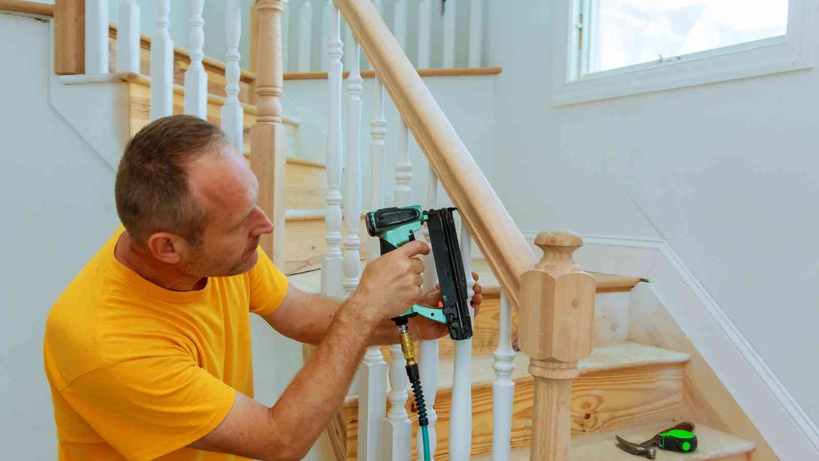 Wooden Handrail Installation