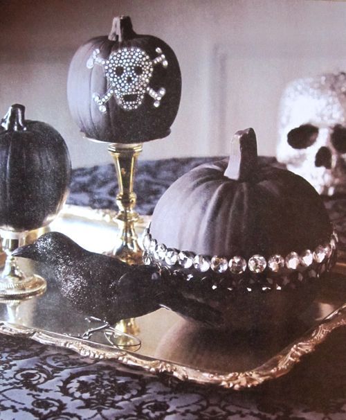 Black Spooky Pumpkins