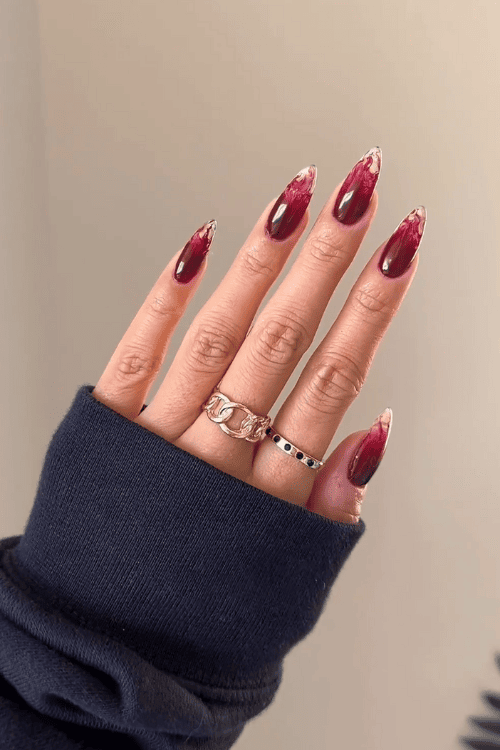 Blood on the hands manicure