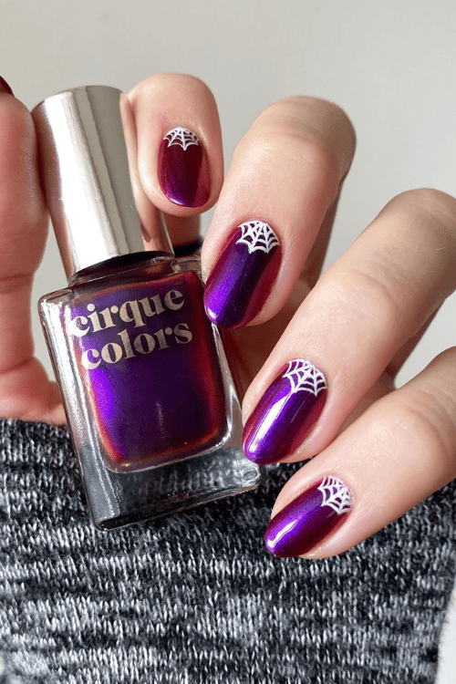 Cute chrome web cuticles