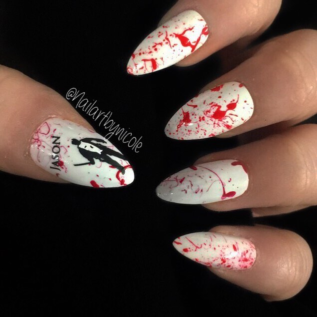 Spooky Blood Nails