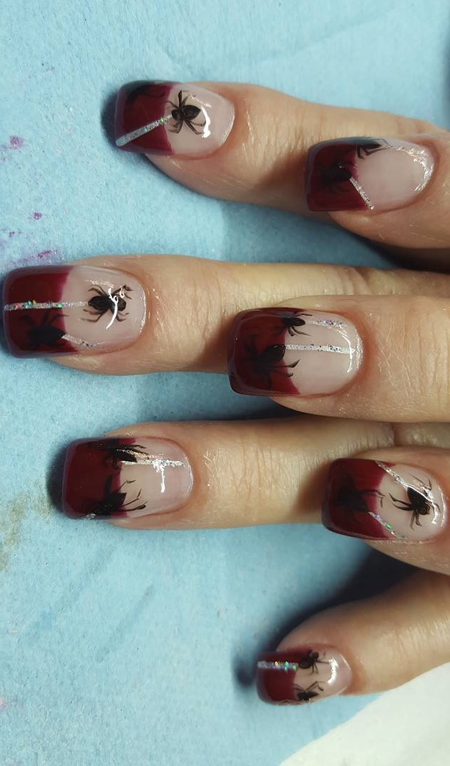 Vampire Nails With Spider