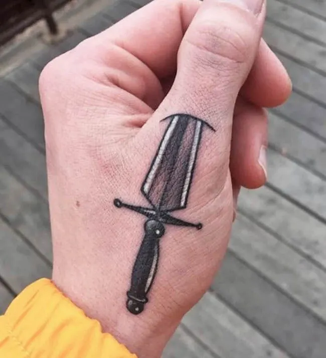 unique dagger tattoo