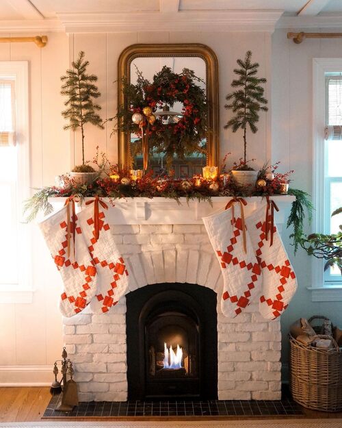 Christmas wreath with berries