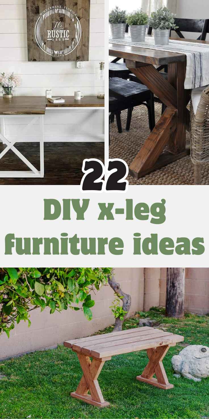 DIY x-leg furniture ideas