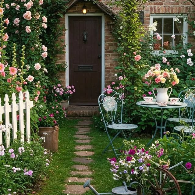 15 French Cottage Garden Ideas: Create Your Dream Romantic Oasis 7 Ivy-Covered Trellis