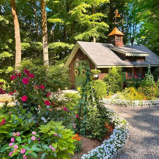 15 French Cottage Garden Ideas: Create Your Dream Romantic Oasis 2 Moss-Covered Stones
